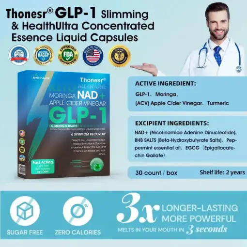 𝗧𝗵𝗼𝗻𝗲𝘀𝗿® GLP-1 Slimming & Health Ultra Concentrated Essence Liquid Pearls